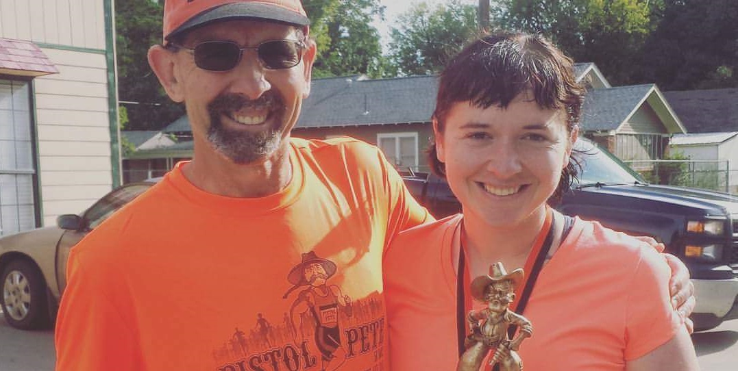 Anna and her father at the Pistol Pete 5k 2016.